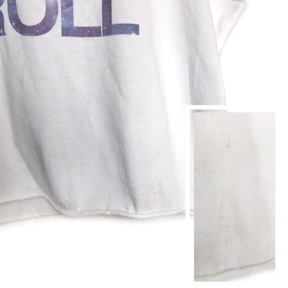 AEO Rock & Roll Graphic Crop Top • Large - Picture 4 of 6